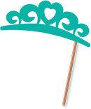 green princess crown prop